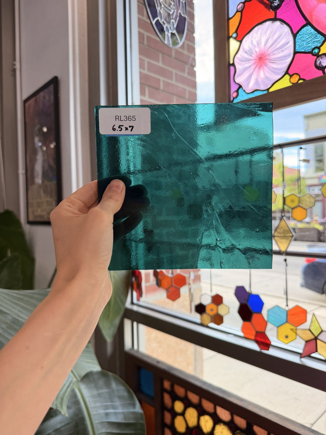 Transparent Teal Kokomo Sheet Glass – RL365