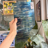 Odyssey Blue Aventurine Fusers Reserve Oceanside Fusible 96 COE  Sheet Glass
