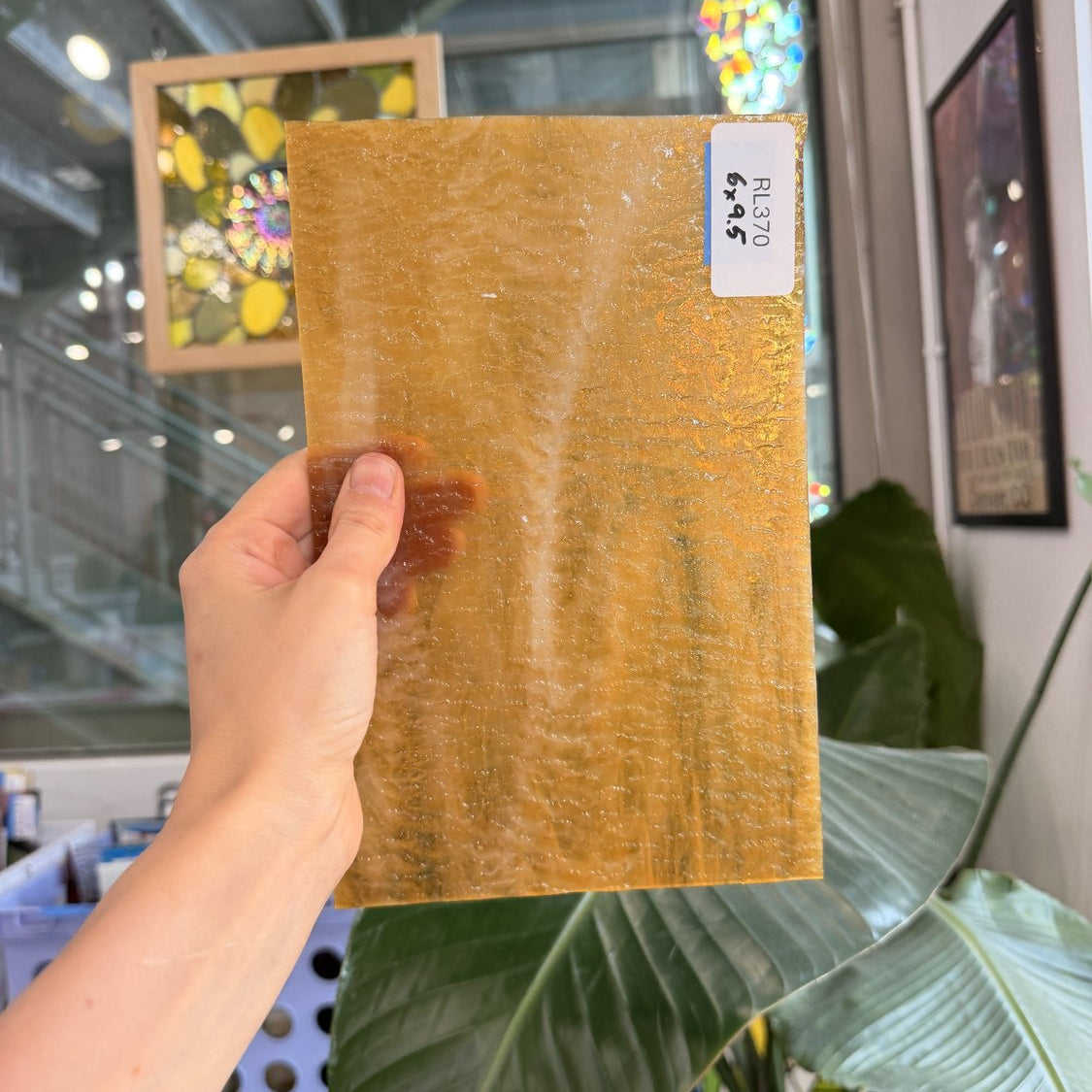 Tan Granite Textured Wissmach Sheet Glass – RL370