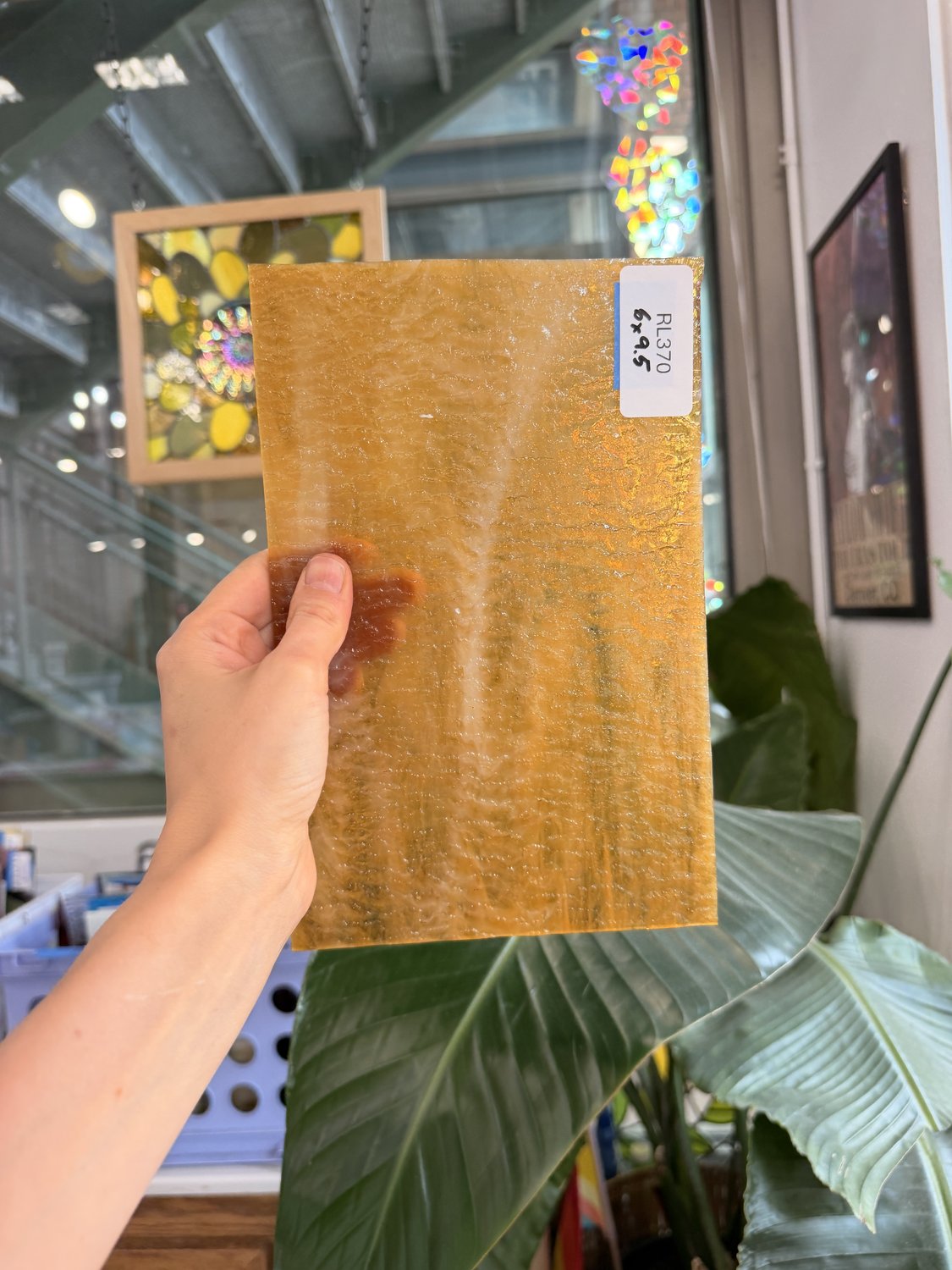Tan Granite Textured Wissmach Sheet Glass – RL370