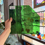 Medium Green Transparent Waterglass Spectrum Sheet Glass – RL372