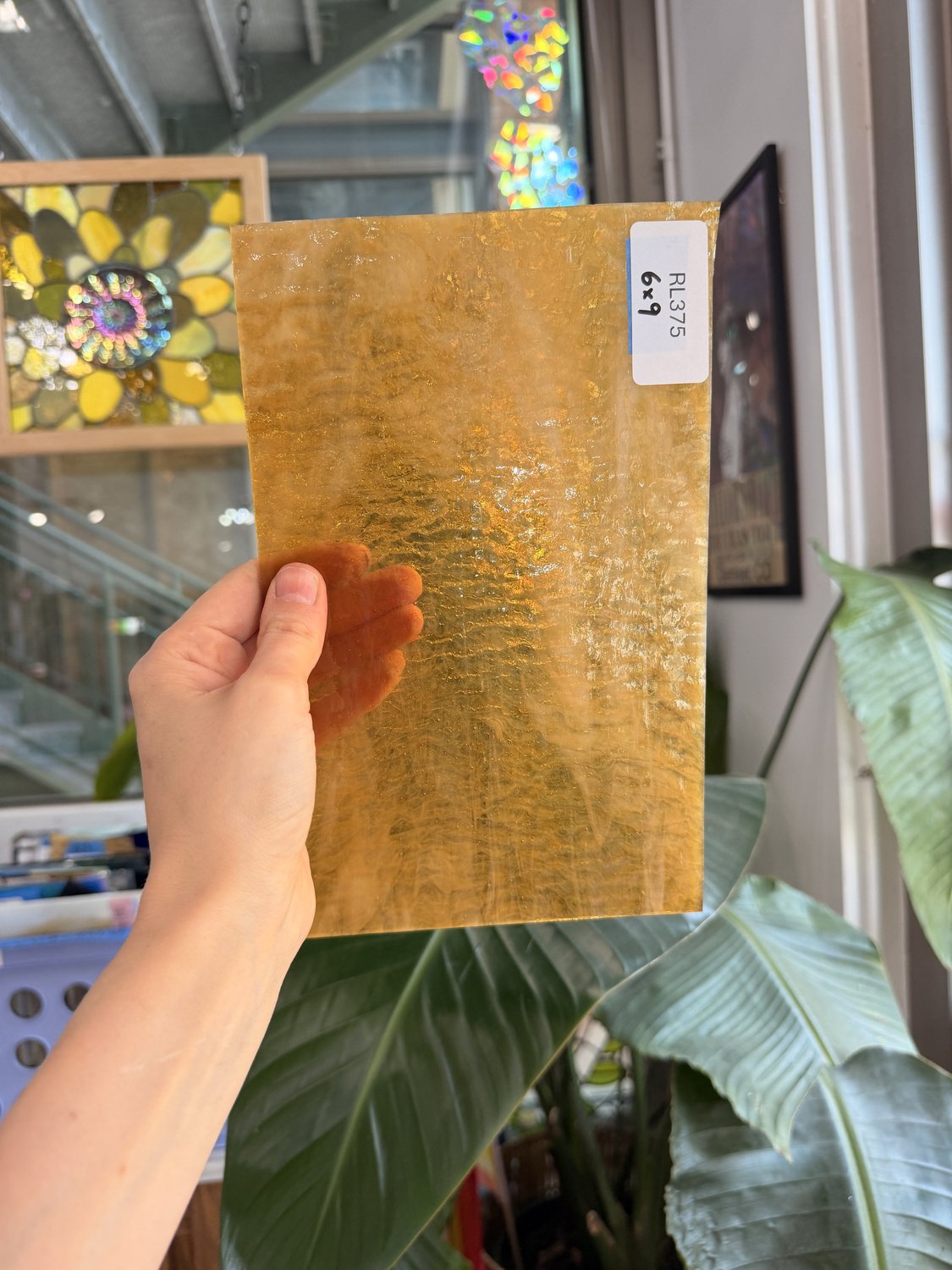 Tan Granite Textured Wissmach Sheet Glass – RL375