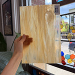 Tan Wispy Transparent Wissmach Sheet Glass – RL376