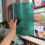 Pine Green Emerald Hammered Choice Sheet Glass