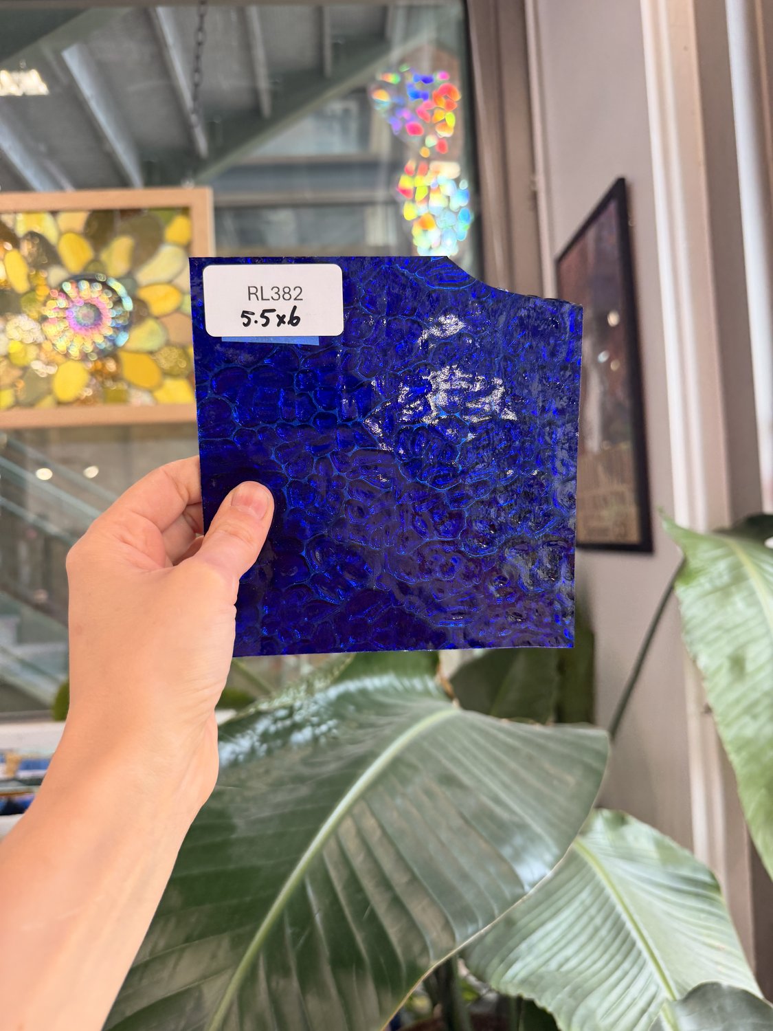 Cobalt Blue Transparent Figure C Wissmach Sheet Glass – RL382