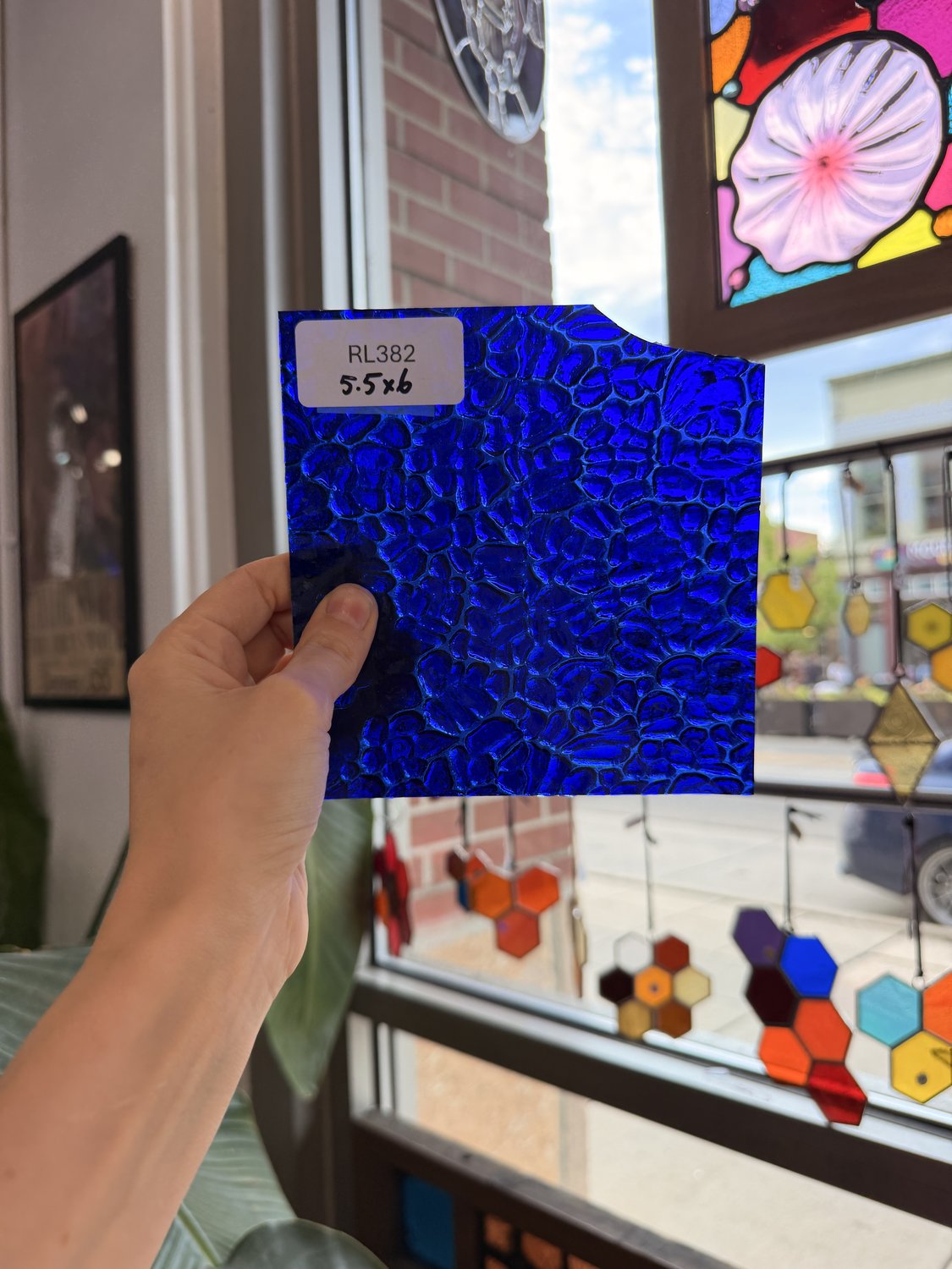 Cobalt Blue Transparent Figure C Wissmach Sheet Glass – RL382