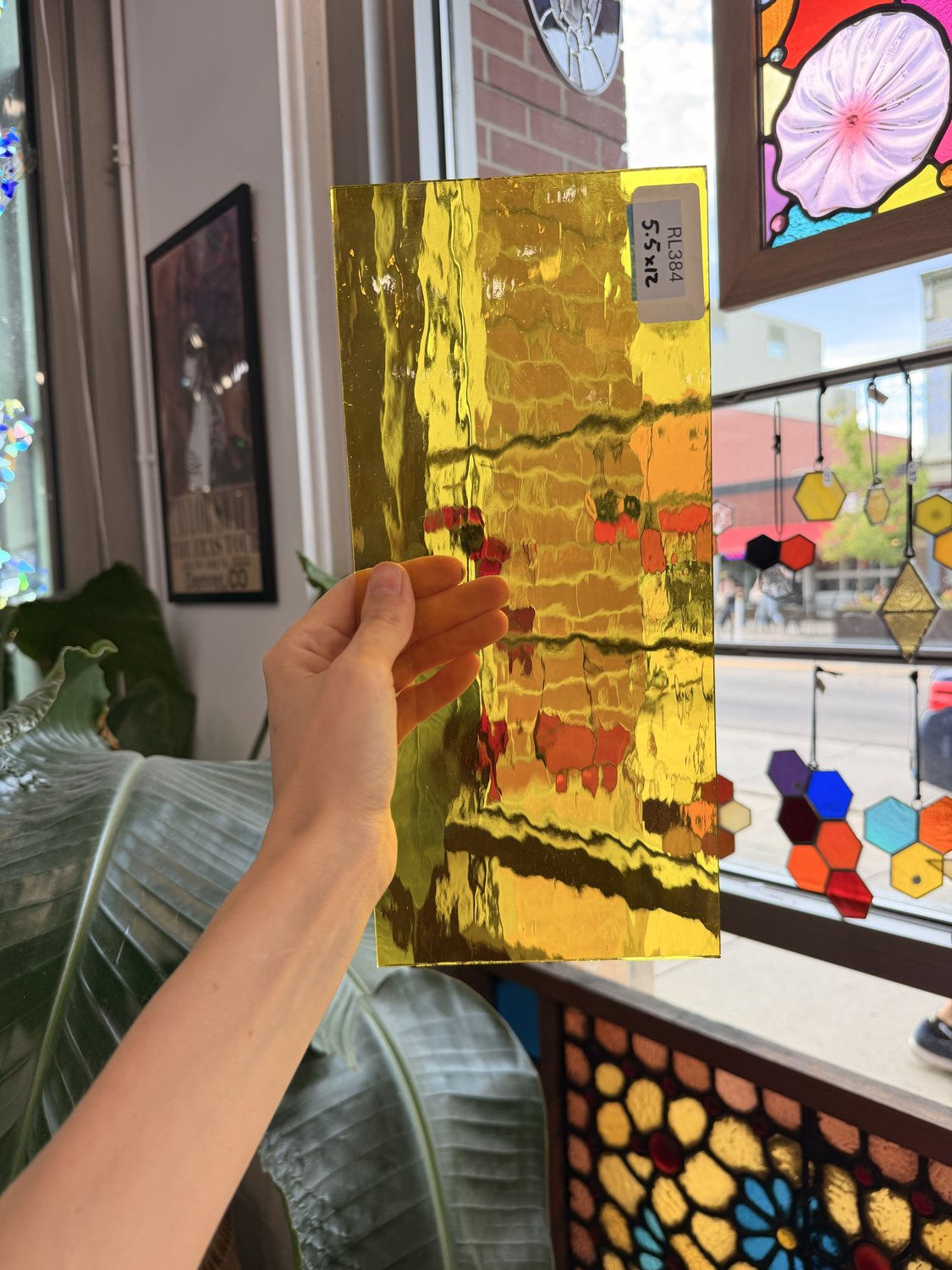 Yellow Transparent Oceanside Sheet Glass Fusible 96 COE
