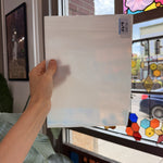 Vintage White Wispy Spectrum Sheet Glass