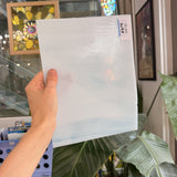 Vintage White Wispy Spectrum Sheet Glass