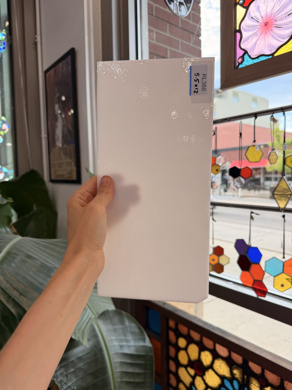 White Opal Solid Spectrum Sheet Glass