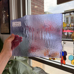 Transparent Single Rolled Light Purple Neolavender Bullseye Fusible 90 COE Sheet Glass