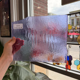 Transparent Single Rolled Light Purple Neolavender Bullseye Fusible 90 COE Sheet Glass