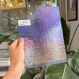 Transparent Single Rolled Light Purple Neolavender Bullseye Fusible 90 COE Sheet Glass