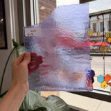 Transparent Single Rolled Light Purple Neolavender Bullseye Fusible 90 COE Sheet Glass