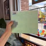 Pale Green Iridescent Opal Wissmach Fusible 96 COE – RL400