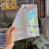 White Iridescent Fusible 96 COE Wissmach Sheet Glass – RL401