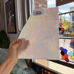 White Iridescent Fusible 96 COE Wissmach Sheet Glass – RL401
