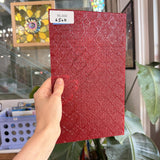 Red Lace Transparent Textured Choice Sheet Glass – RL406
