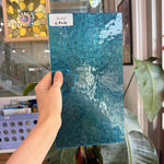 Caribbean Blue Transparent Textured Wissmach Florentine Sheet Glass – RL407