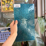 Caribbean Blue Transparent Textured Wissmach Florentine Sheet Glass – RL407