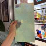Pale Green Iridescent Opal Wissmach Fusible 96 COE – RL410