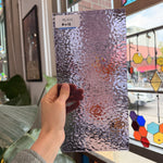 Light Purple Lilac English Muffle Sheet Glass – RL414