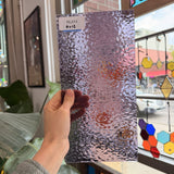 Light Purple Lilac English Muffle Sheet Glass – RL414