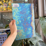 Blue Iridescent Transparent Ripple Wissmach Sheet Glass – RL422