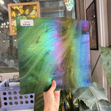 Sparkling Spruce Oceanside Iridescent Green Aventurine Fusers Reserve System 96 COE Sheet Glass – RL429
