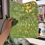 Apple Green Dappled Mottled Sheet Glass