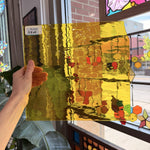 Yellow Transparent Waterglass Oceanside Sheet Glass Fusible 96 COE Sheet Glass