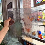 Gray Transparent Rough Rolled Oceanside Fusible 96 COE Sheet Glass – RL438