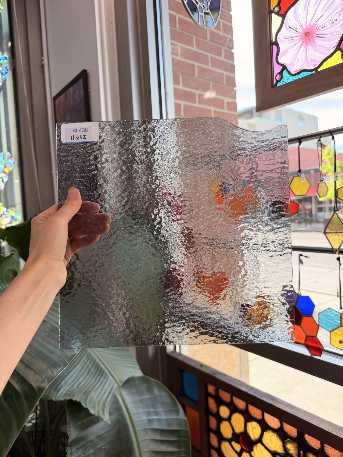 Gray Transparent Rough Rolled Oceanside Fusible 96 COE Sheet Glass – RL438