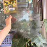 Gray Transparent Rough Rolled Oceanside Fusible 96 COE Sheet Glass – RL439