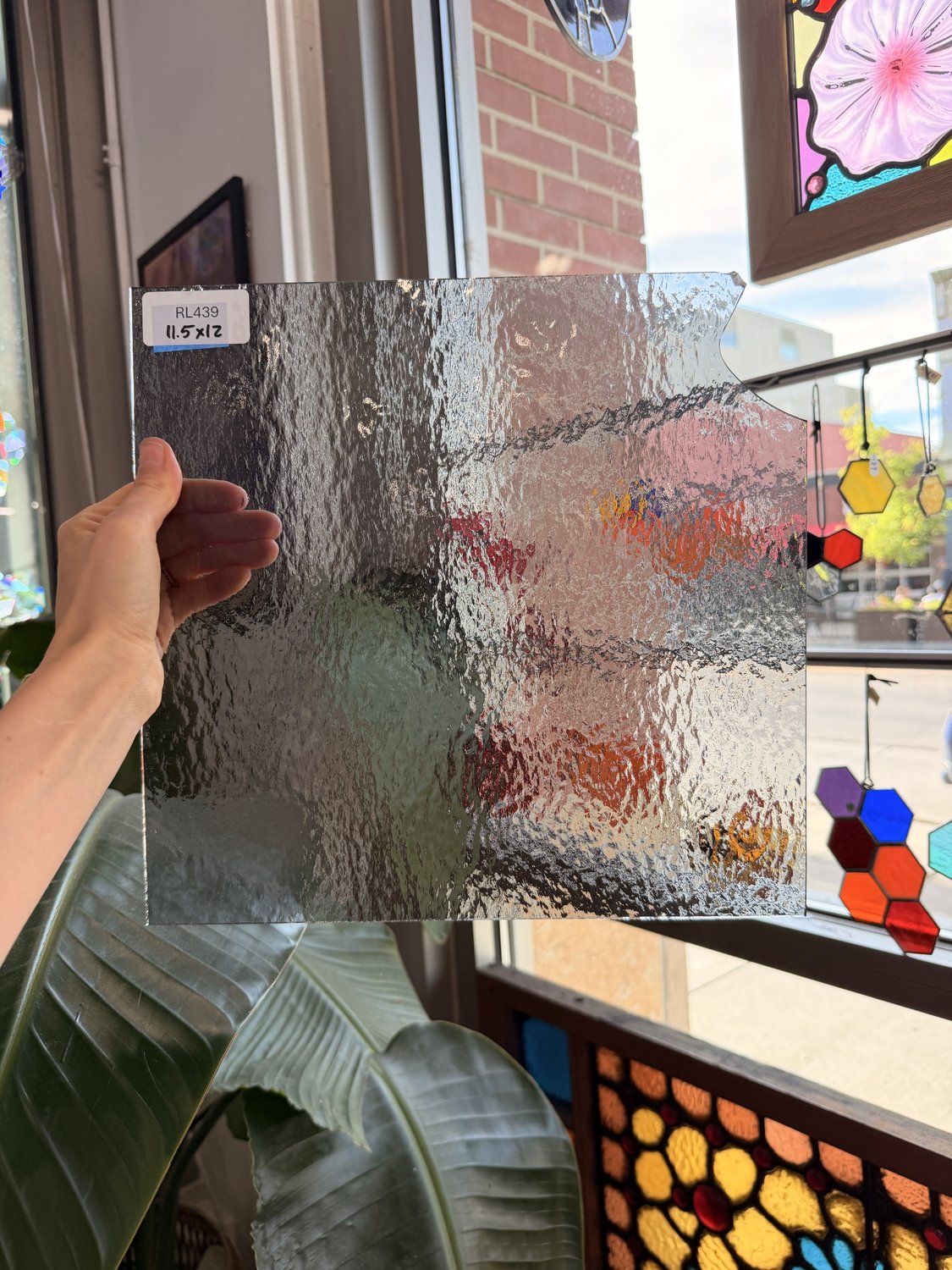 Gray Transparent Rough Rolled Oceanside Fusible 96 COE Sheet Glass – RL439