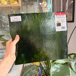 Green Wispy Mixed Aventurine Bullseye Fusible 90 COE Sheet Glass