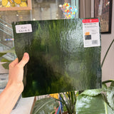 Green Wispy Mixed Aventurine Bullseye Fusible 90 COE Sheet Glass