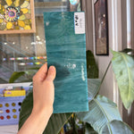 Teal White Wispy Opal Kokomo Sheet Glass – RL440