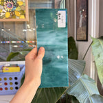 Teal White Wispy Opal Kokomo Sheet Glass – RL441