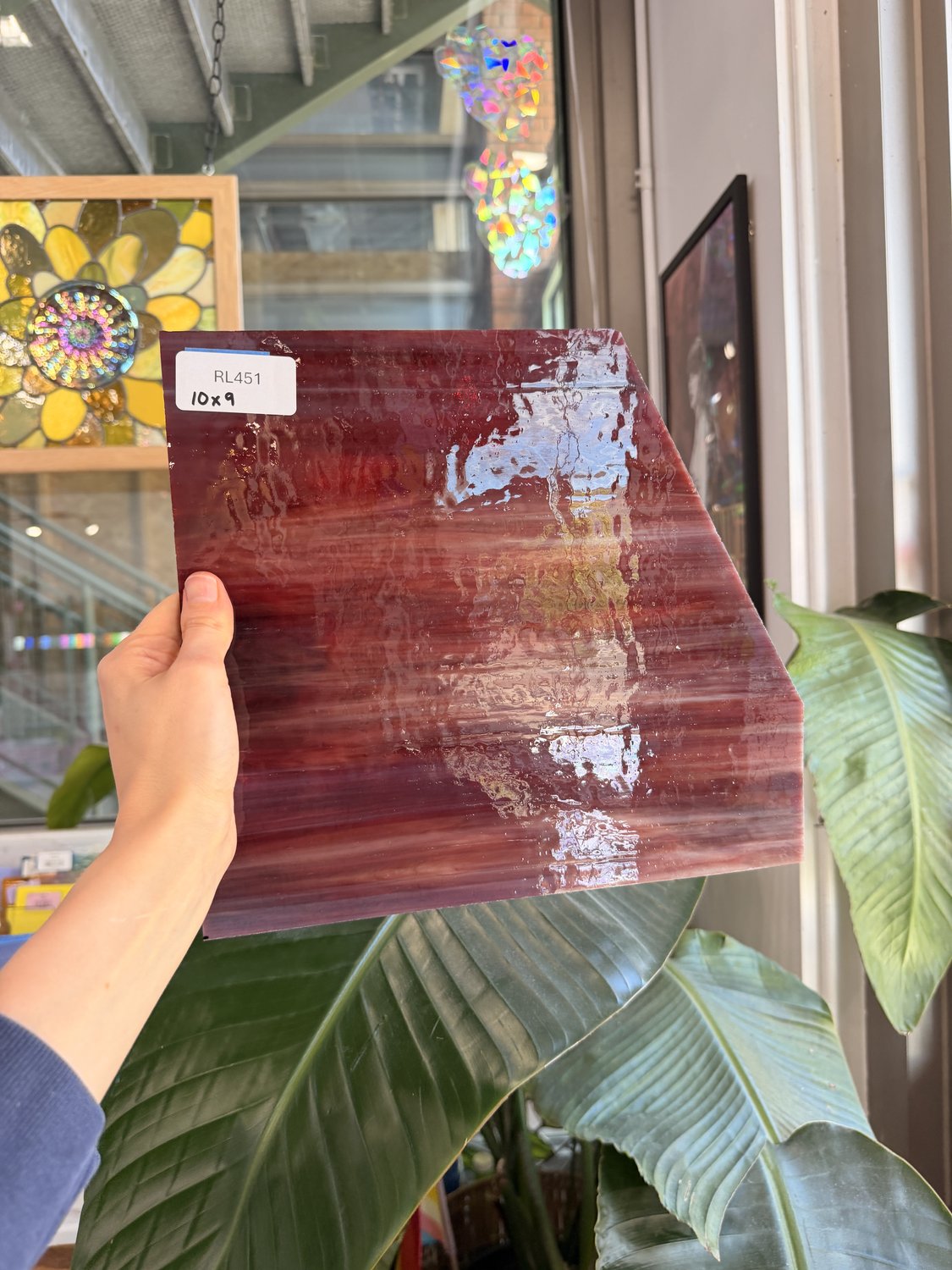 Mixed Red Wispy Chicago Art Glass Sheet Glass – RL451
