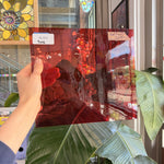 Transparent Light Red on Clear Flash Glass Sheet Glass – RL452