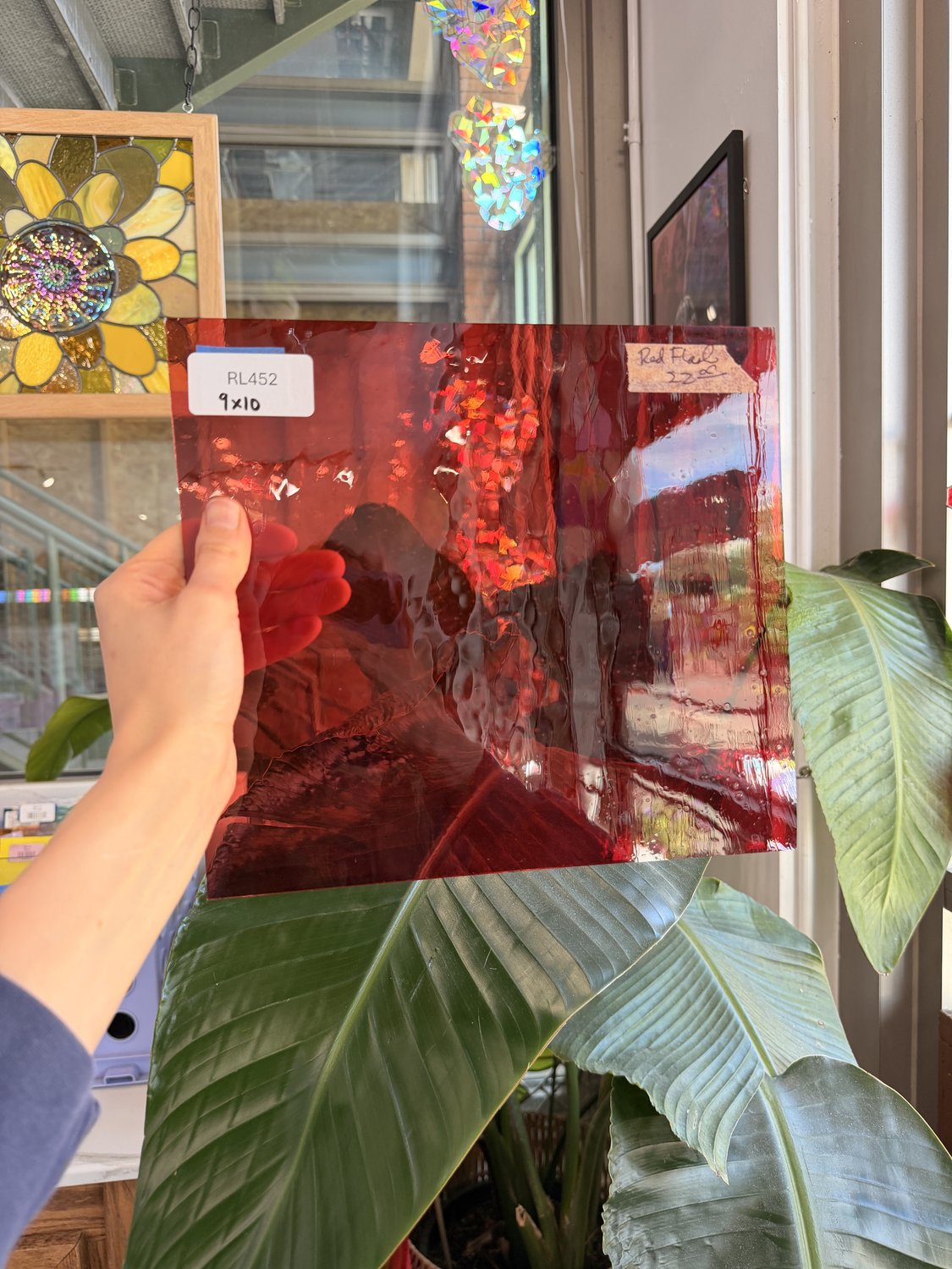 Transparent Light Red on Clear Flash Glass Sheet Glass – RL452