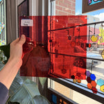 Transparent Light Red on Clear Flash Glass Sheet Glass – RL452