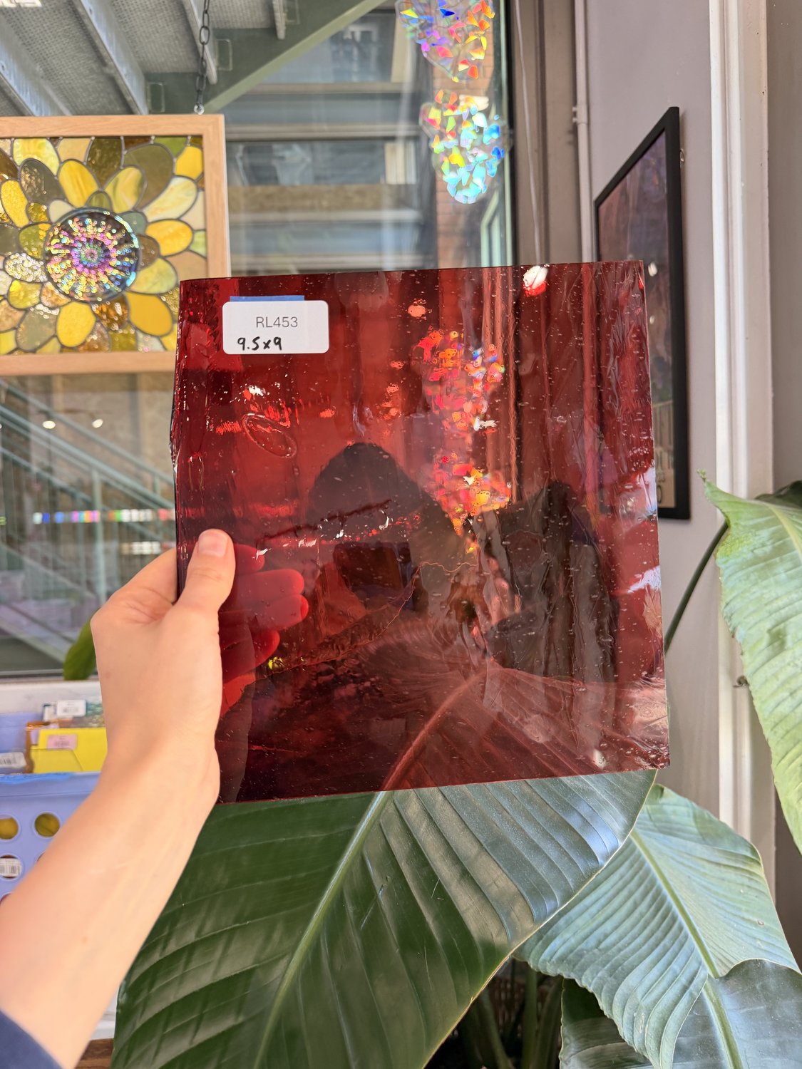 Transparent Light Red on Clear Flash Glass Sheet Glass – RL453