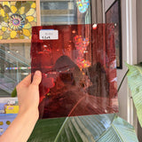Transparent Light Red on Clear Flash Glass Sheet Glass – RL453