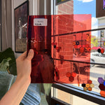 Transparent Light Red on Clear Flash Glass Sheet Glass – RL453