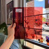 Transparent Light Red on Clear Flash Glass Sheet Glass – RL453