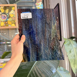 Mixed Blue Amber Granite Textured Vintage Uroboros Sheet Glass – RL455