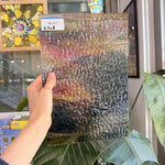 Vintage Pink Amber Purple Textured Sheet Glass – RL457