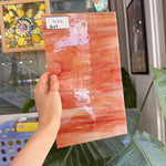 Orange Red White Wispy Opal Kokomo Sheet Glass – RL458
